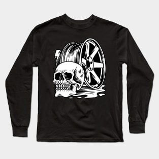 Skull Wheel Long Sleeve T-Shirt